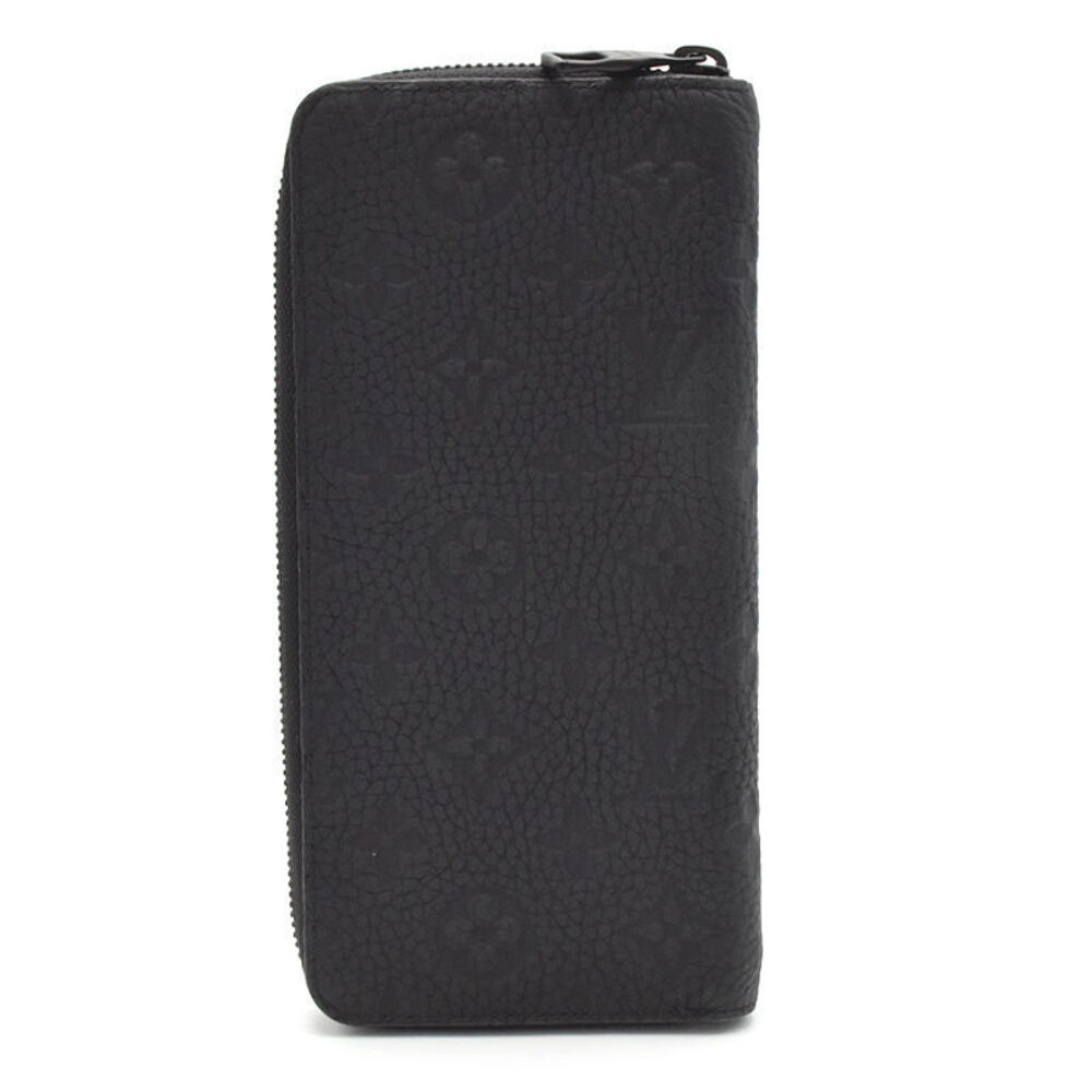 Louis Vuitton Wallet Round Vertical Monogram Zip Black Noir Zippy Long